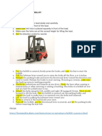 How To Operate A Forklift