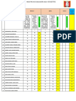 Registro Evaluacion Religion 1-5 A I Brimestre