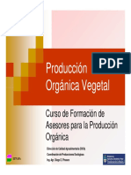 Producción Orgánica Vegetal Orgánica Vegetal