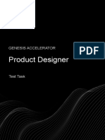 Product Designer - Test Task - Genesis Accelerator - PPTX