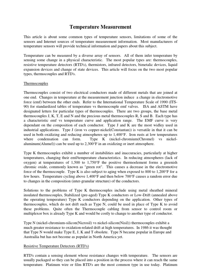 Wika Multipoint Thermocouple Overview | PDF | Thermocouple | Materials