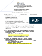 Evaluación Final Salud, Nutrición e Higiene Infatil G