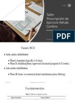 Taller Prescripción de Ejercicio Rehab CV