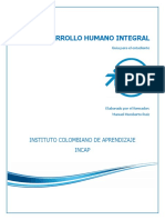 Desarrollo Humano Integral: Instituto Colombiano de Aprendizaje Incap