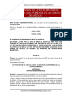 Ley Por La Que Se Crea El Banco de Adn para El Uso Forense de La Ciudad de México