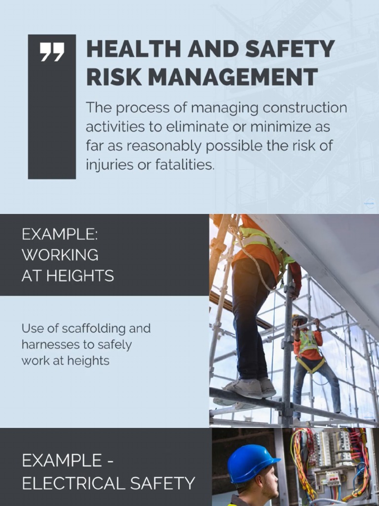 Health and Safety Risk Management PDF