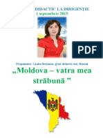 Proiect Didactic Dirigentie Moldova Vatra Mea Străbună 01 09 2015
