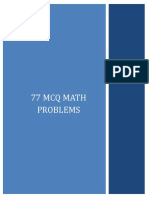 77 MCQ Math Problems