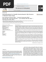 Hemiarthroplasty For Unstable Intertrochanteric Hip Fractures - A Matched Cohort Study