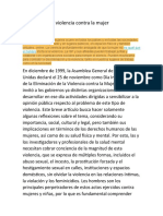 Eliminación de Violencia Contra La Mujer