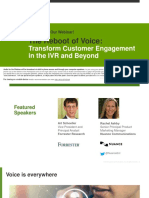 Presentation - The Reboot of Voice (Forrester - Nuance, May 2018)