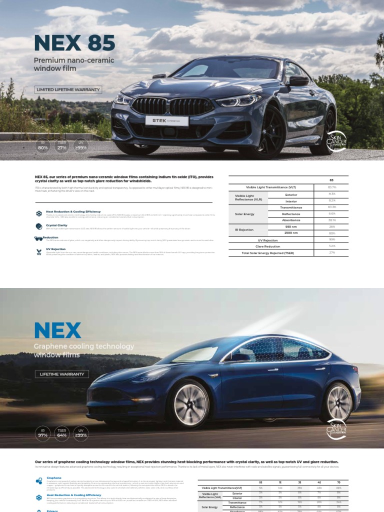 STEK NEXseries WindowFilm Leaflet 2021 Digital PDF Ultraviolet