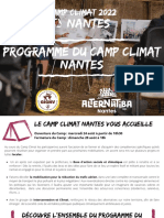 Programme Camp Climat Nantes 2022