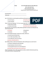 5 ĐỀ DỄ CÓ ĐÁ ĐỀ CHUẨN SOẠN THEO MA TRẬN ĐỀ MINH HỌA BGD NĂM 2022