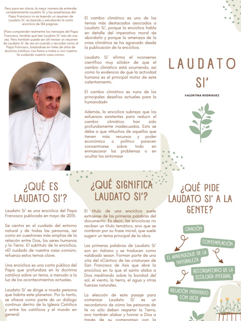 Tríptico Laudato si' | PDF
