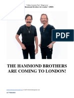 The Hammond Brothers Culture Awareness Tour 2020 Sponsor Package