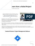 Top Lessons Learned From Project Failure - Project-Management