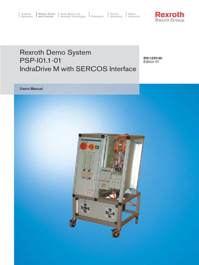 29718101 rexroth demo system psp i01 1 01 indradrive m with sercos