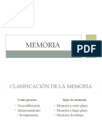 Psicopatología 10 de La Memoria