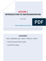Introduction To Instrumentation