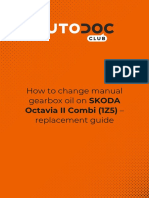 How To Change Manual Gearbox Oil On SKODA Octavia II Combi (1Z5) - Replacement Guide
