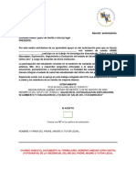 Carta Autorizacion Psicologica Sexto