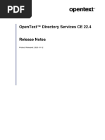 OpenText Directory Services 22.4 - Release Notes