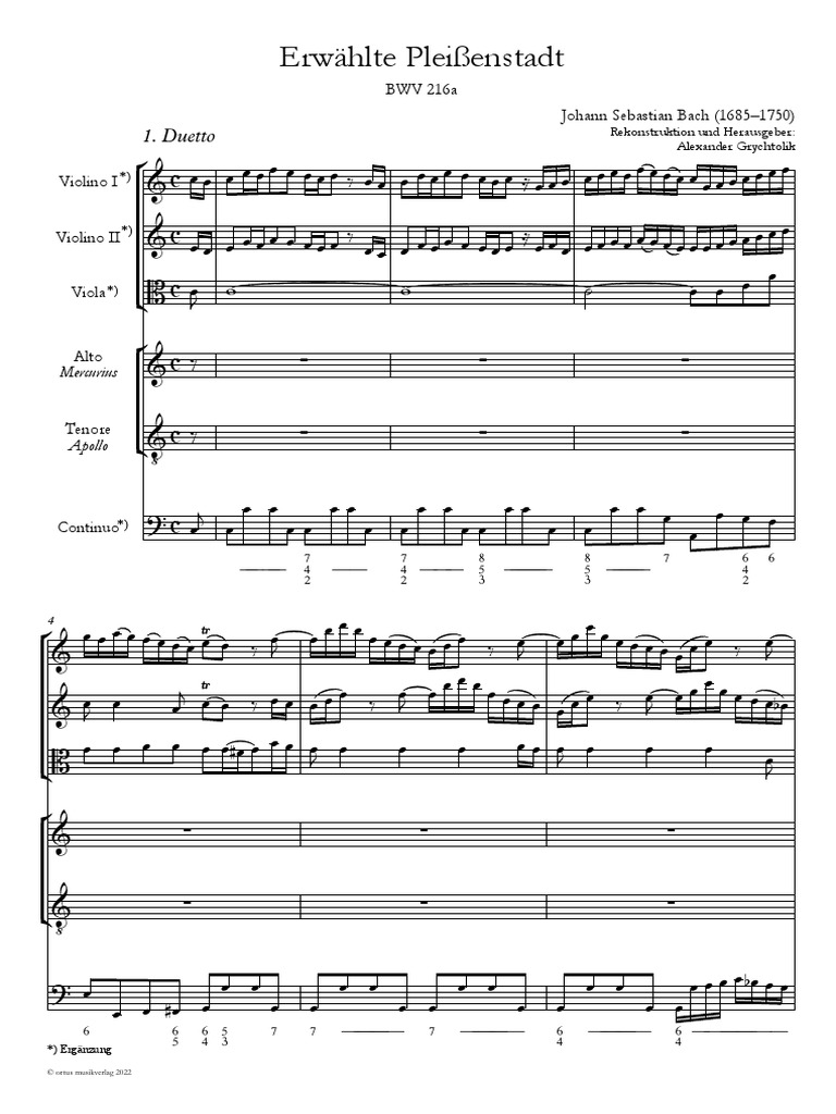 BWV 216a Beispiel PDF