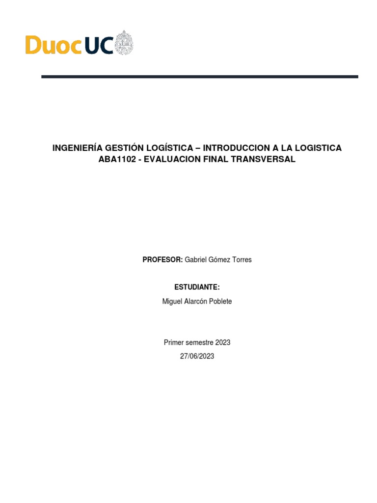 Etapas de la Cadena de Suministro | PDF