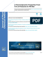 Methanol Thermodynamic Properties From 176 To 673 K at Pressures To 700 Bar