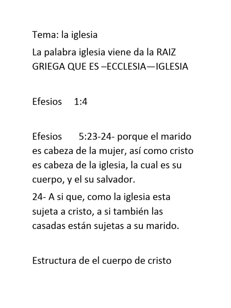 La Iglesia como Cuerpo de Cristo | PDF