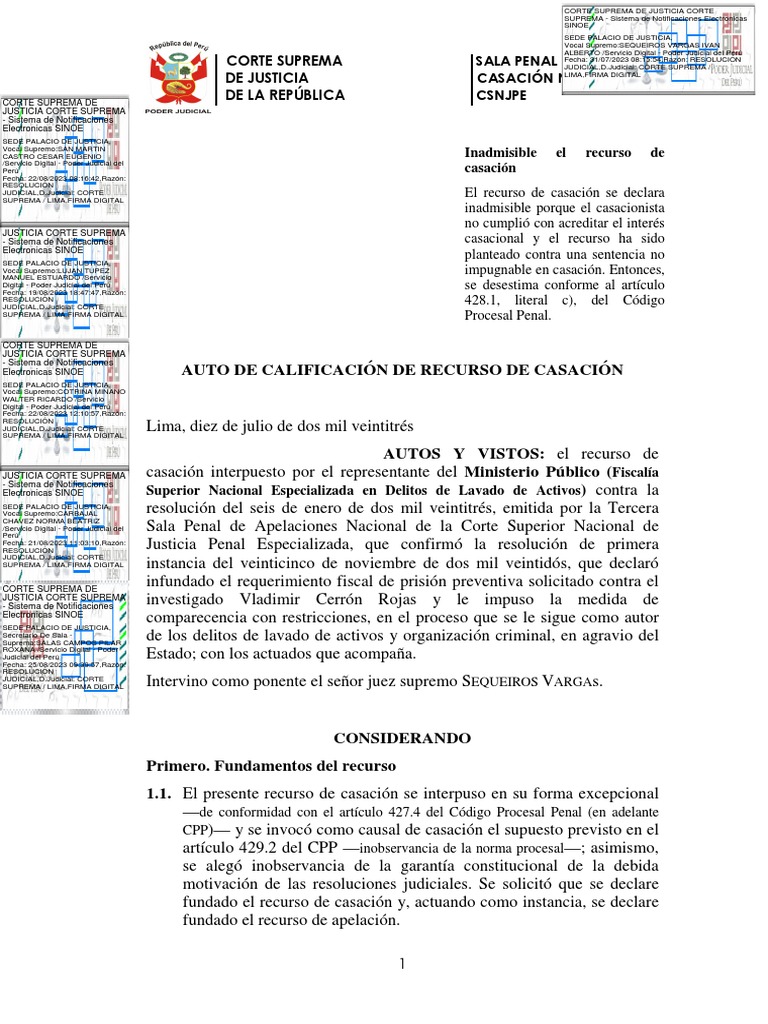 Resolucion - S - N - 2023-09-07 14 - 15 - 24.886 | PDF | Judicaturas