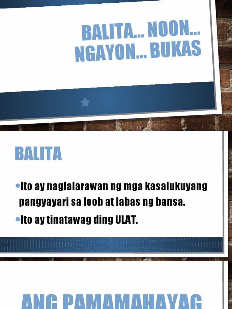 Balita | PDF