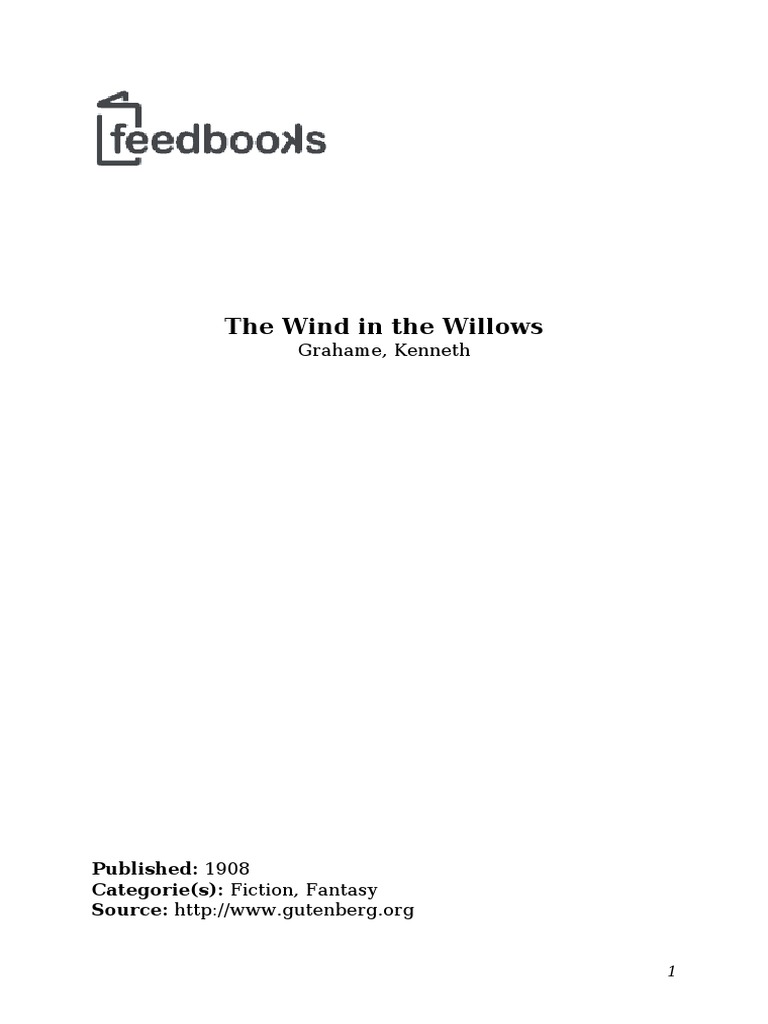 The Wind in The Willows | PDF | The Wind In The Willows