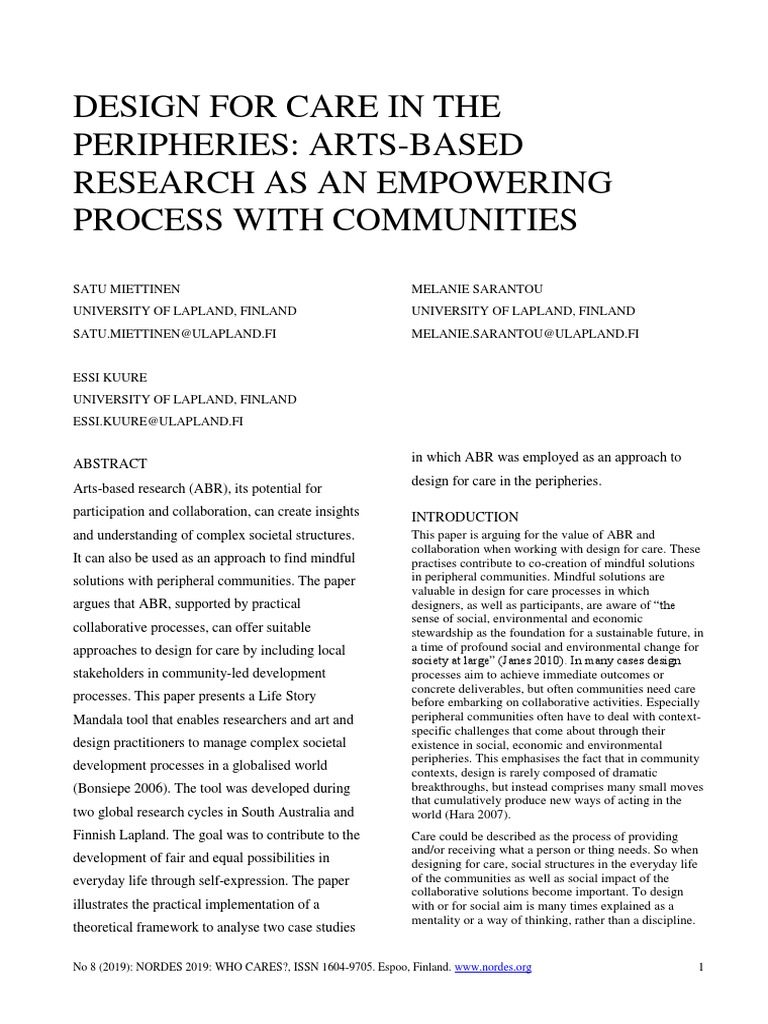 Art Based methodsSM PDF Empowerment Storytelling