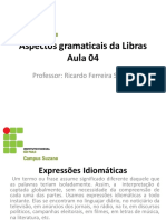 Aspectos Gramaticais Da Libras IV - Intermediário