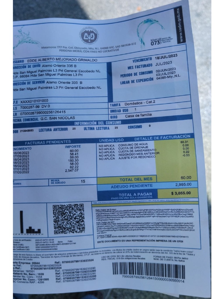 Recibo Edder | PDF