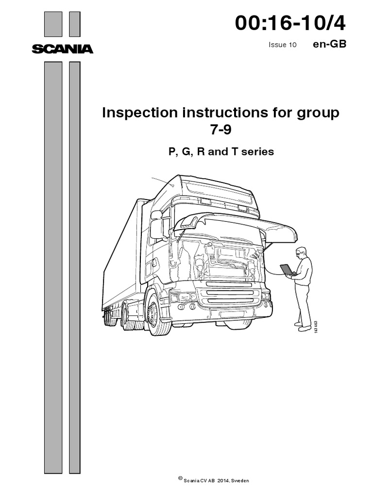 Scania P, G, R, T Series Inspection Guide | PDF | Wheel | Automotive ...