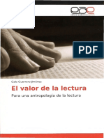 El Valor de La Lectura Galo Guerrero Jiménez. Editorial Académica Española