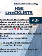HSE Docs 186 HSE Checklists Hseprof Com