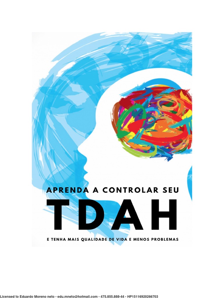 Aprenda A Controlar Seu TDAH | PDF | Transtorno de déficit de atenção e  hiperatividade | Distúrbio mental, image size:768x1024