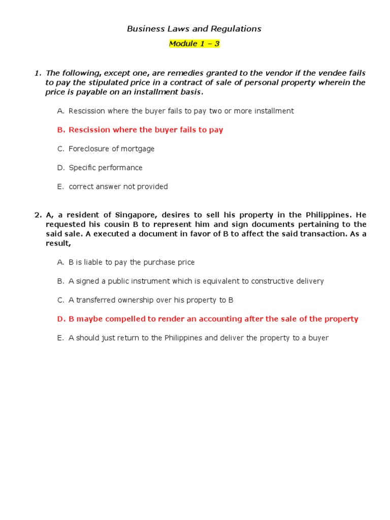 business-laws-and-regulations-quizzes-pdf-mortgage-loan-deed