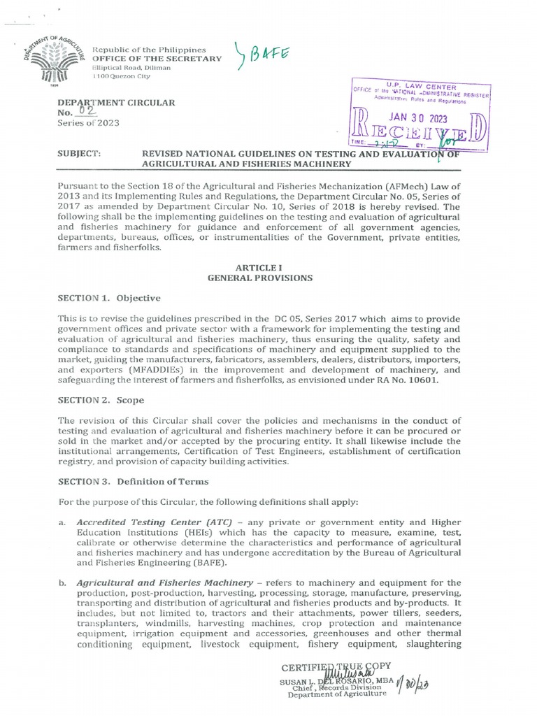 Dc02 s23 revised guidelines on testing and evaluation pdf