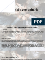 Intervenção Comunitária - AULA 1