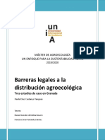 Barreras Legales A La Distribubción Agroecologica