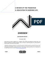 Sweden: Thematic Review of The Transition From Initial Education To Working Life