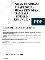 Rancangan Program Kerja (Progja) KKN