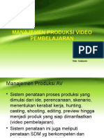 MATERI 3 - Manajemen Produksi Video Pembelajaran