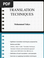 Translation Techniques