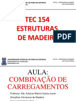 Tec154 (Madeira) - Aula 07 - Combinação de Carregamentos